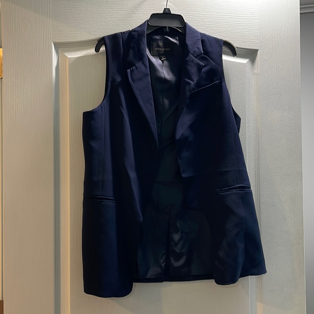 Navy Banana Republic Vest with Pockets